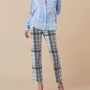 New! Diane Von Furstenberg Twill Cigarette Pant